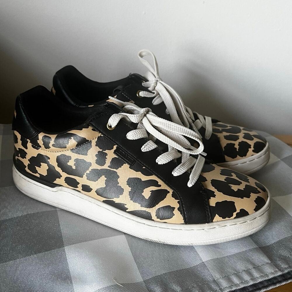 Coach Lowline low top sneakers Leopard Women’s Size